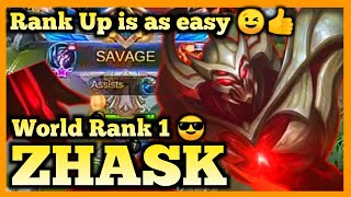 Top Global Zhask Gameplay | Zhask Best Build 2020 | Zhask Mobile Legends | Zhask Savage 2020