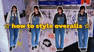 14 ways to style *YOUR* overalls/dungarees (i finally found the perfect pair!!)