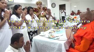 Nevada Buddhist Vihara Katina sivura puja kirima