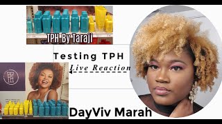 Testing TPH by Taraji: Wash & Live Reaction, Whewwwww Chile!|The Coils Coach