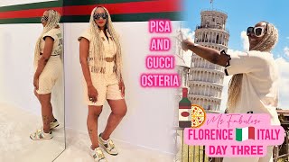 🇮🇹👟I Climbed the #LeaningTowerOfPisa and Re-Fueled at #Gucci Osteria 🍝and Gucci Visions Museum👜🇮🇹