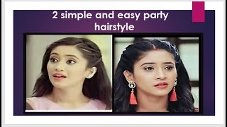 2 very  simple and easy party hairstyle for girls