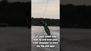 How to Scarecrow on a Wakeboard!! #shorts #wakeboarding #wake #tricks