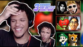 BACK AT IT WITH THE HORROR BATTLES?!?! THESE ARE SO GOOD!!! 3 RANDOM RAP BATTLE REACTIONS [#6]