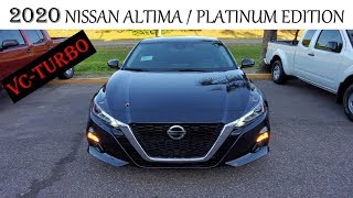 2020 NISSAN ALTIMA PLATINUM EDITION WITH VC - TURBO