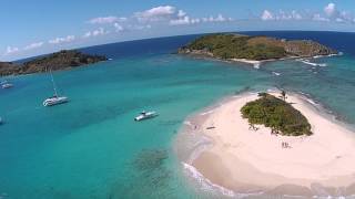 Sandy Spit, British Virgin Islands (aerial view, VI From Above)