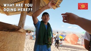 Kyrgyzstan's CRAZIEST beach 🇰🇬  (Cholpon Ata)