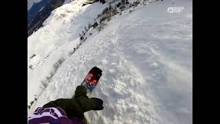 POV Victor De Le Rue GoPro Winning Run Freeride world tour  Stop #3 Fieberbrunn Chute GAP !!!!!