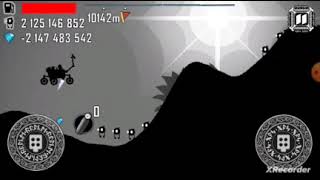 делаю рекорд в hill climb racing