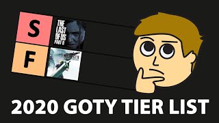 2020 GOTY Tier List