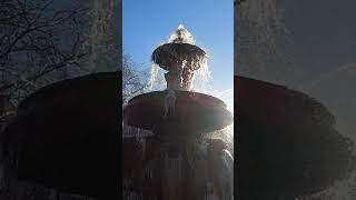 LEICESTER  CITY  CENTER  FOUNTAIN  WATERFALL  ICY  |  SHORTS#