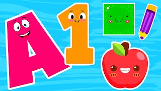 Learn Alphabets Numbers Shapes Colors Phonics | Educational Video | Kids Video | Early Education Hub