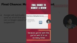 Final Chance to Request for a Review | Google Merchant Center #shorts