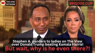 Stephen A. Smith panders to the ladies on The View and is clearly trying to run for President!