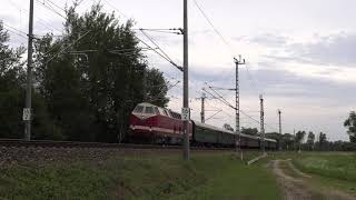 119 158 mit Sonderzug auf Rückfahrt von Nürnberg nach Berlin am 22.6.19 bei Kleingründlach