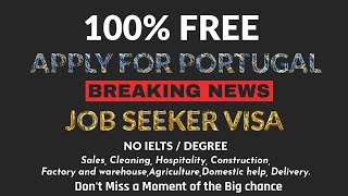 Portugal Job Seeker Visa | #europe  #2024 #jobseekers