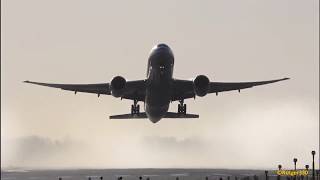 Air china cargo Boeing 777F take off from RW36L at schiphol airport