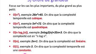 ALGO1- Chapitre 2: Complexité - Partie 3