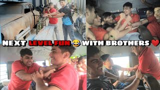 SCHOOL BUS MAI NEXT LEVEL FUN 😂 With BROTHERS ❤️