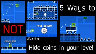 5 Ways to NOT Hide coins in your level