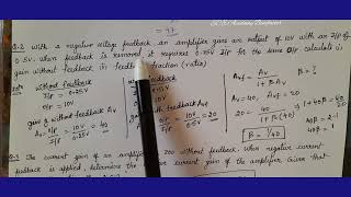 #eca #aec Problems on Negative Feedback #feedback #feedbackamplifier 📢