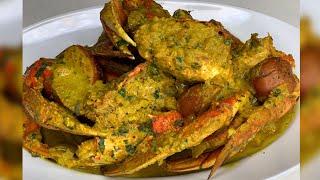 HOW TO MAKE CURRIED CRAB LEGS WITH COCONUT MILK (DUNGENESS)