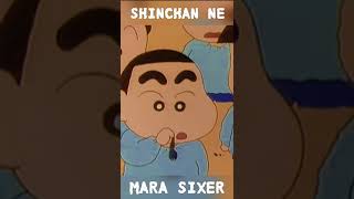 Shinchan Ne Mara Sixer || #shorts #shinchan #sixer