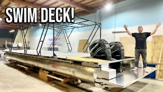 Building My Dream Yacht From Scratch Pt 13 - Building A Swim Deck!