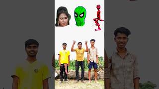 Head shoot to alien spider man & dancing girl dami toko chika dance # #shots #funny