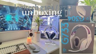 Aesthetic Unboxing | Logitech G304 Wireless Gaming Mouse & G733 Wireless Gaming Headset 🖱🎧 | L A O