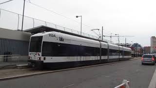 Newark Light Rail train at Atlantic Street