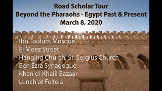 Road Scholar Egypt Tour - Cairo - March 8, 2020