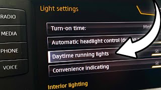 Seat Leon MK3 (5F) DRL controls from display