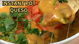 INSTANT POT CHILI CHEESE QUESO WITH SAUSAGE