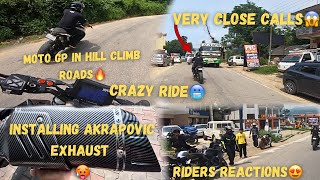 Super Sunday ride🔥!! Moto GP in Mandi roads⚡️!! Very close calls😱!! Duke390 akrapovic exhaust🥵!!