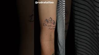 Custom tattoo | Mountain tattoo | Scripted