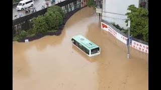 Record rainfall in China affects  millions of people and causes severe economic losses.