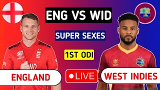 West Indies vs England Live - 1st ODI | WI vs ENG Live | Scores & Commentary #cricketlive