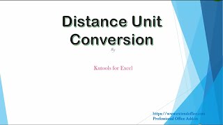 How to convert between multiple units of length in Excel?