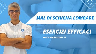 Mal di schiena  Esercizi efficaci  progressione 16