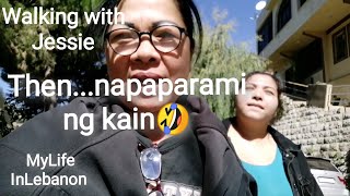 WALKING DAW KAMI NI JESSIE PERO NAPAPARAMI NAMAN KAMI NG KAIN#pinayinlebanon #buhaylebanon