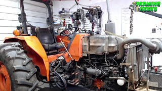 Replacing the Choke/Kill Cable and installing the bonnet. on the #Kubota M4700