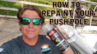 How to repaint your fiberglass push pole - DIY video