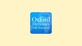 Select your voice preferences in the Oxford Dictionary with Translator