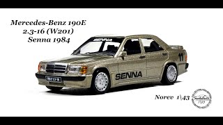 Mercedes-Benz 190E 2,3-16 W201 Senna 1984 (Norev) 1\43