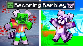 Becoming RAMBLEY THE RACCOON in Minecraft!