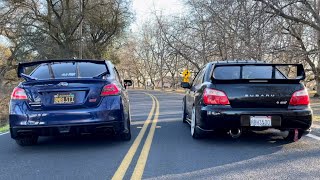 SUBARU STI EXHAUST COMPARISON(2005 vs 2020)