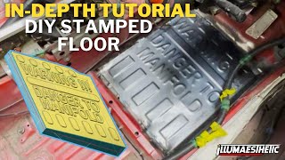 We Made Our Own Stamped Floor Using 3D Printing! -  In Depth Tutorial