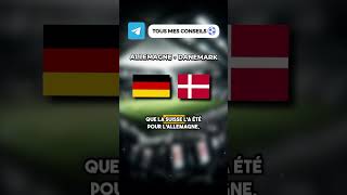 Prono foot Euro 2024 Allemagne Danemark #euro2024