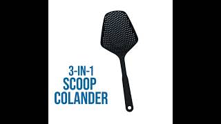 Blue Spatula Scoopzy - Scoop Colander: Save time on cooking and clean up!